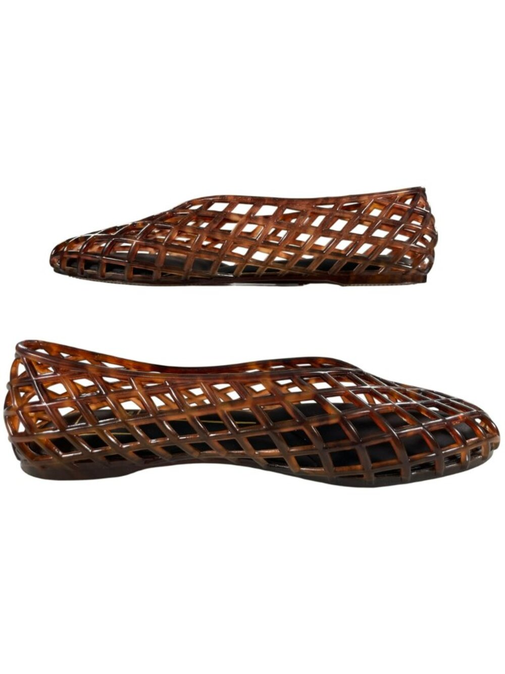 Dolce Vita Woven Brown Jelly Flats Lightweight Slip-On Shoes Women's Size 7 NEW - Picture 2 of 8
